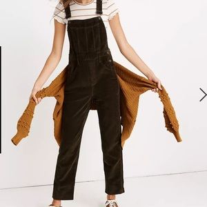 XXS madewell cord overalls